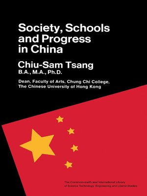 cover image of Society, Schools and Progress in China